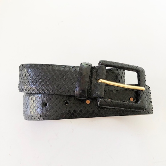 W. Kleinberg Python Belt with Covered Buckle_Size M main image 7